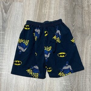 Kids Batman Print Shorts - Black and Yellow
